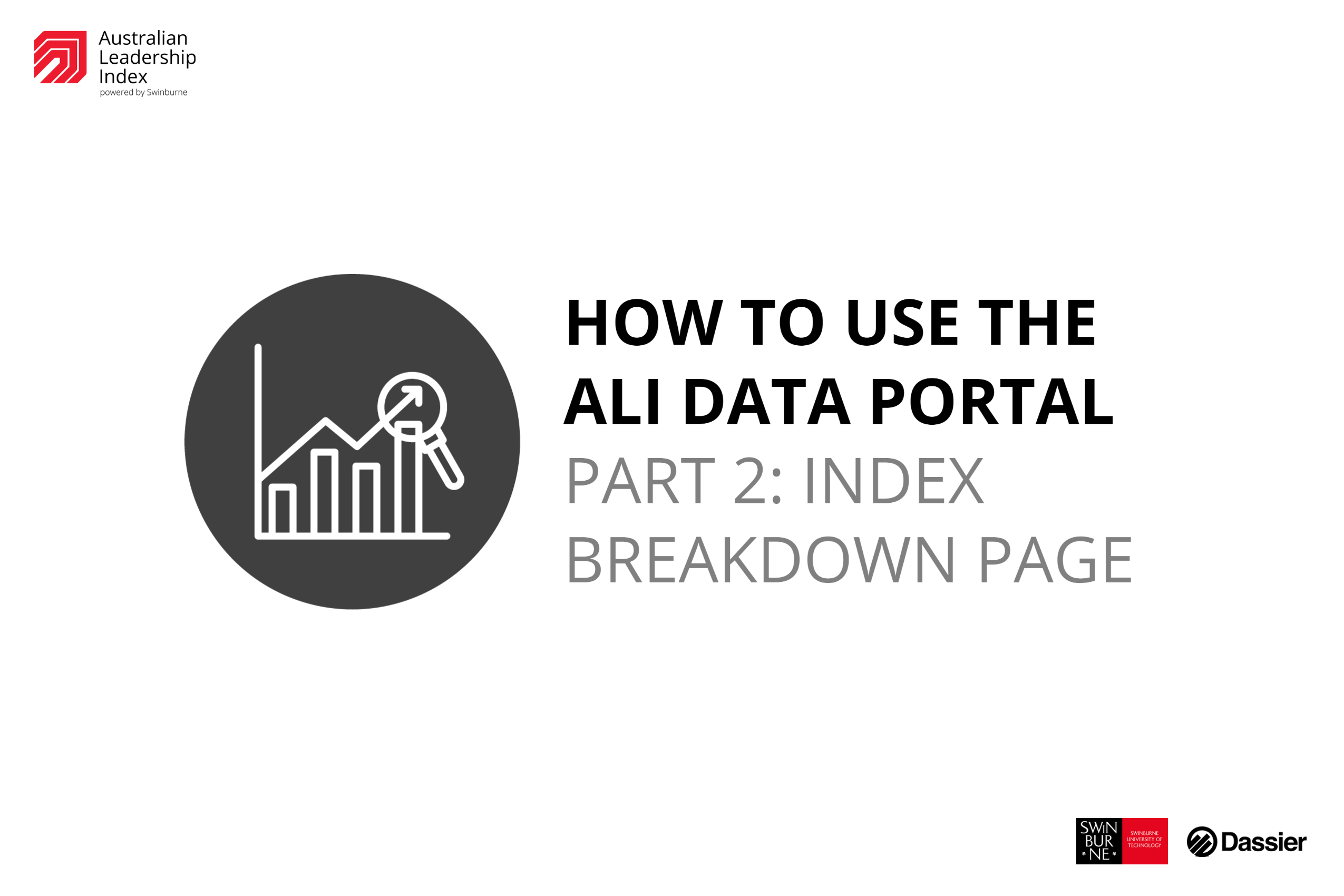How to use the ALI Data Portal Part 2 Index Breakdown Page